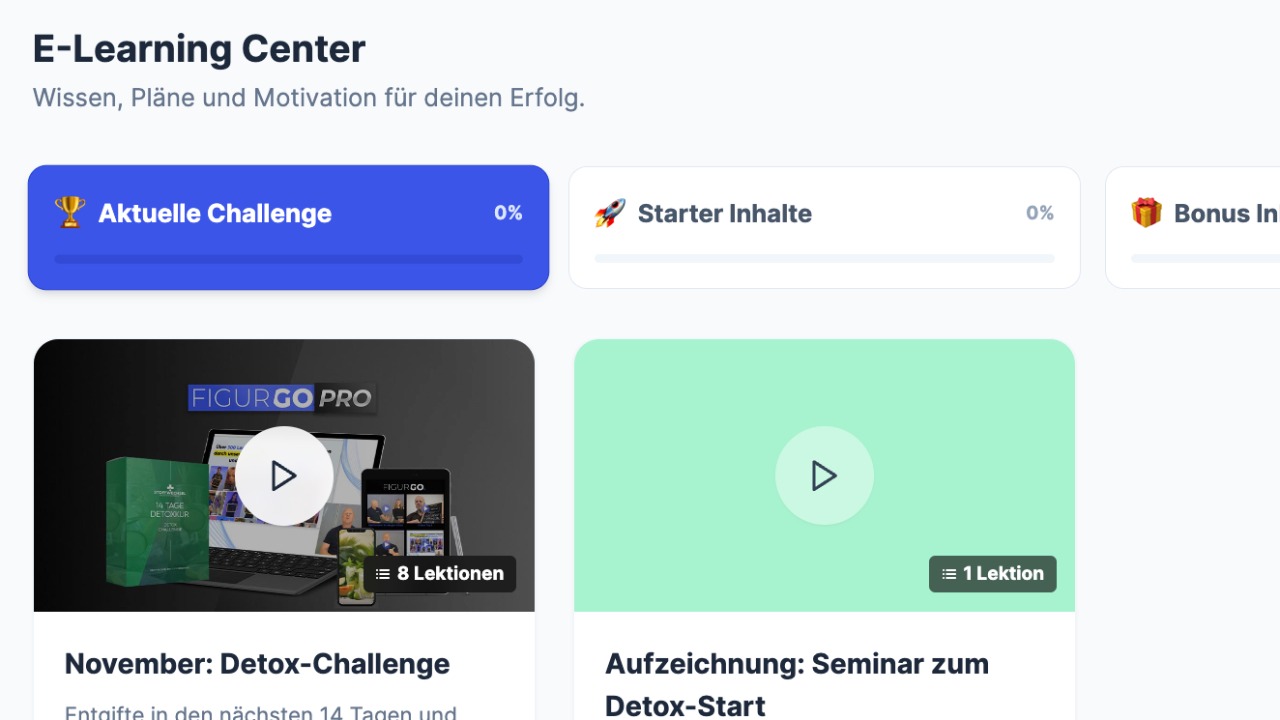 E-Learning Bereich